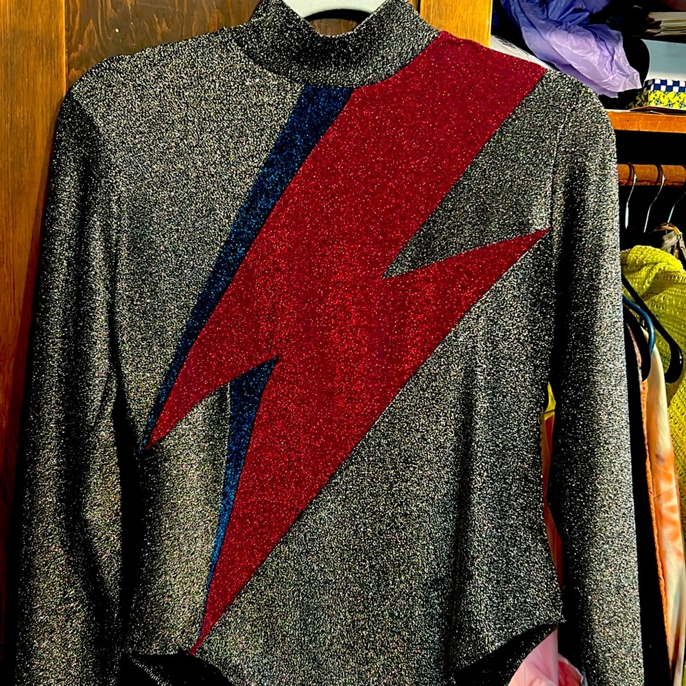 BLANKNYC Ziggy stardust David Bowie bodysuit size large. So fabulous!